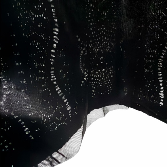 Anthropologie Black Lace Detail Top - Picture 4 of 5